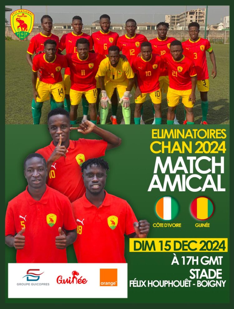 CHAN 2025-Amical:Éléphants locaux-Syli local, le 15 décembre prochain