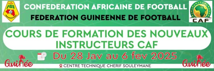 CAF-FGFDes instructeurs locaux à l’école de la Confédération Africaine de football !
