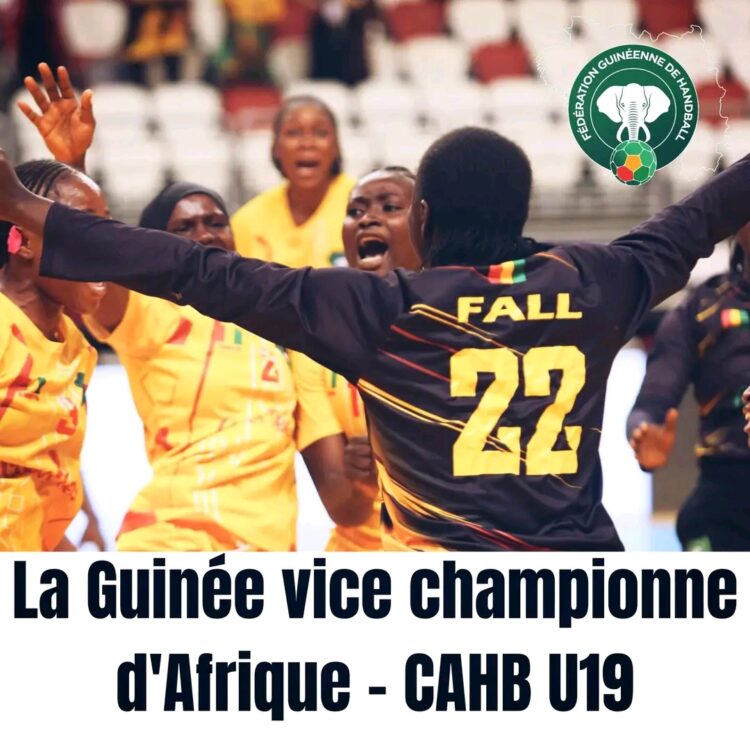 CAN féminine Handball U19 : La Guinée, médaillée d’argent!